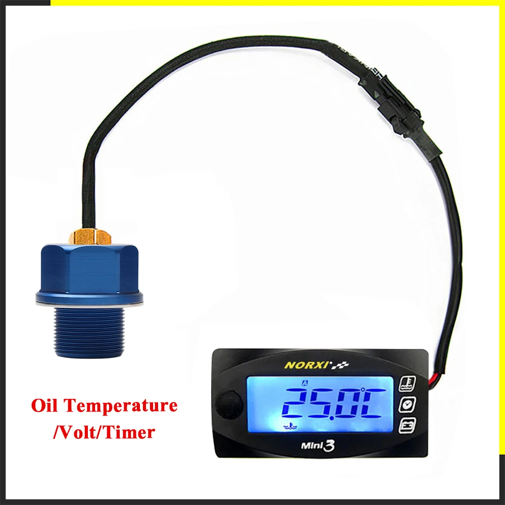 medidor de temperatura nmax 3 in one oil temperature sensor norxi mini square - £9.48 GBP+