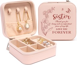 Beautiful Portable Jewelry Box Unique Big Little Sister - $24.80