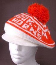 Vtg Texas University Tam o Shanter Hat-Hook-Em Horns-Orange-NCAA-Knit-Re... - £32.54 GBP