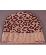 Cheetah Print Winter Hat-Super Soft-Brown-Toque-Benie-Animal Print-Cuff-... - $14.01