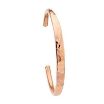 Copper Hammered Tapered Cuff Bracelet - £29.43 GBP