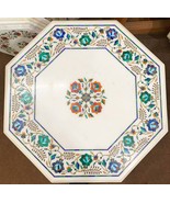 20&quot;  Marble Inlay Octogonal Table Top pietra Dura Home garden Tea &amp; Coff... - €898,03 EUR