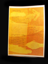 Inspirational Sister Corita Kent Poster Yellow spring 1960&#39;s Poem Vintage pop ar - £511.49 GBP