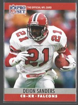  Deion Sanders 1990 NFL Pro Set Football Card 36 Atlanta Falcons - £2.14 GBP
