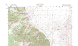 Powell Mtn. Quadrangle Nevada 1955 Topo Map USGS 1:62500 Topographic - £17.23 GBP