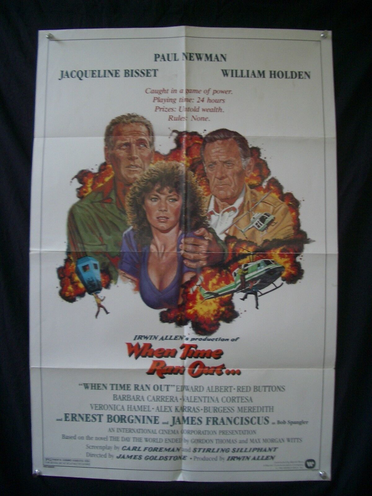 Primary image for WHEN TIME RAN OUT-1SH POSTER 1980-WM HOLDEN-PAUL NEWMAN VG