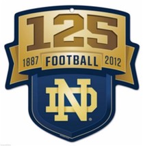 Notre Dame Fighting Irish Club Logo Premium 11&quot; x 10&quot; Solid Wood Arched Sign - £13.25 GBP