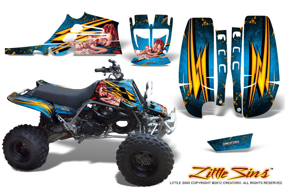 YAMAHA BANSHEE 350 FULLBORE PLASTICS CREATORX GRAPHICS KIT LSBLI - ATV ...