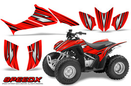 Honda Trx 90 Graphics Kit Creatorx Decals Speedx Black Red - £102.96 GBP