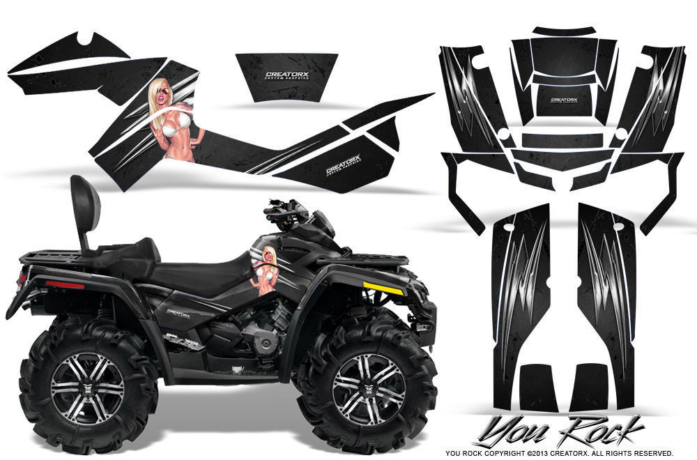 Primary image for CAN-AM OUTLANDER MAX 500 650 800R GRAPHICS KIT CREATORX DECALS STICKERS YRB