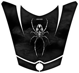 Hood Graphics Kit For Can-Am BRP Spyder RS / GS – CreatorX SpiderX Red & Black 3 thumbnail image