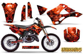 KAWASAKI KX125 KX250 99-02 GRAPHICS KIT CREATORX DECALS INFERNO RNP - £203.32 GBP