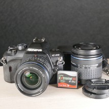 Olympus E-410 4/3 DSLR Camera Kit W 14-42mm + 40-150MM Zoom Lens *TESTED... - £97.31 GBP