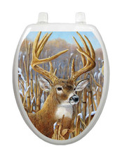 Toilet Tattoos Deer Toilet Lid Decoration Crowning Glory Removable  Vinyl - £17.28 GBP
