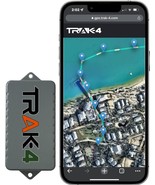 Trak 4 GPS Tracker for Tracking Assets Equipment and Vehicles. Email Tex... - £37.43 GBP