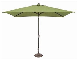 SimplyShade 6 x 10 ft. Rectangle Push Button Tilt Market Umbrella  Ginkgo - £331.78 GBP