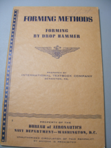 1943 WW2 Navy Aeronautics Forming Methods Booklet 1 - $460.95 MXN