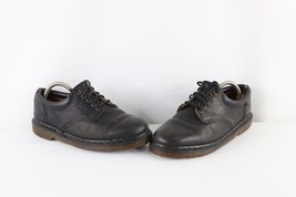 Vintage 90s Dr Martens Mens UK 9 US 10 Distressed Leather Platform Shoes Black - £94.90 GBP