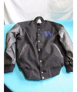 Frito-Lay Warehouse Olympics Black Leather Letterman&#39;s Jacket XL - £77.93 GBP
