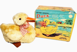 1960&#39;s Linemar Battery Operated Duck In Original Box Marx Mar Lines - $49.95