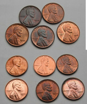 Lincoln Cents--20 different....1935--1973-S...BU grade--B   - £14.96 GBP