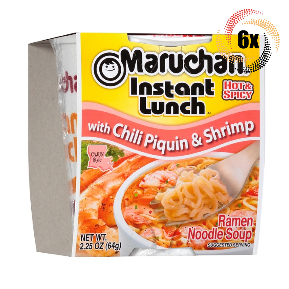 6x Cups Maruchan Instant Chili Piquin &amp; Shrimp Flavor Ramen Noodles | 2.... - $19.70
