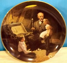 Vintage Edwin M Knowles Norman Rockwell Grandpa’s Treasure Chest Collector Plate - £5.73 GBP