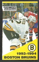 1993 1994 Boston Bruins Pocket Schedule Adam Oates Budweiser Beer - $2.99