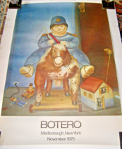 VINTAGE “BOTERO MARLBOROUGH, NEW YORK, NOVEMBER 1975&quot; LARGE POSTER - “PE... - $14.85