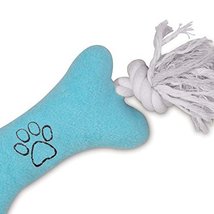 MPP Tiny Tuggers Small Puppy Dog Toys Plush Squeak Bone Rope Pawprint 7&quot; Pick Co - £9.05 GBP