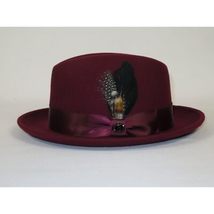 Men Bruno Capelo Hat Australian Wool Crushable Center Dent Florence FL524 Wine image 6