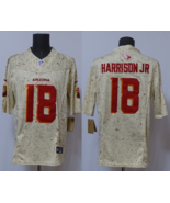 Men's Marvin Harrison Jr. #18 Stitched Jersey Cream Red - $45.00