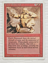 1994 MTG Earth Elemental Revised 3rd Edition Vintage Magic The Gathering... - $2.49