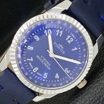 REFURBISHED HAND-WINDING SWISS MENS BLUE COLOR DIAL WATCH a431690-1 - $24.99