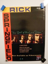 Rick Springfield &quot;The Beat Of The Live Drum&quot; Vintage Music Film Poster 1985 - £11.23 GBP
