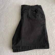 Joseph A Shorts Size 8 Nautical Black Cotton Spandex Blend Flat Front Po... - $15.98