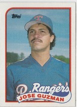 Jose Gusman Rangers Pitchert 1989 Topps Card # 462 Near Mint - $1.04