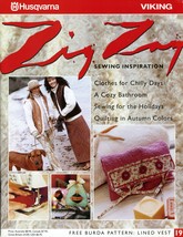 Husqvarna Viking Zig Zag Magazine Vol 19 Burda Pattern Sewing Clothing Q... - $6.00