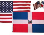 K&#39;s Novelties Wholesale Combo USA &amp; Dominican Republic Country 2x3 2&#39;x3&#39;... - £6.96 GBP