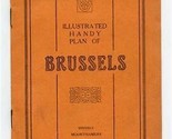 The Perfect Illustrated Handy Plan of Brussels with Map 1920&#39;s - $47.52