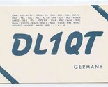 QSL Card DL1QT Hamburg Germany 1958 - $13.86