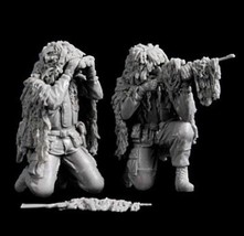 1/35 Resin Model Kit Modern Soldiers Snipers Shooters Unpainted - £26.35 GBP