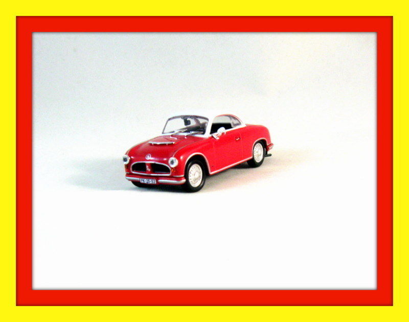 AWZ P70 COUPE RED/WHITE ALTAYA 1/43 DIECAST CAR COLLECTOR&#39;S MODEL , NEW - $24.35