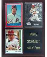 Frames, Plaques and More Mike Schmidt Philadelphia Phillies 3-Card 7x9 P... - £18.11 GBP