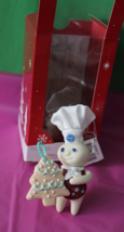 Carlton Heirloom Pillsbury Doughboy Giggle Sound w/ Recipe Card Holiday Ornament - £43.01 GBP