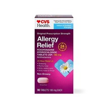 CVS Allergy Relief 180mg, 90 tablets Exp 04/2025 - $19.99