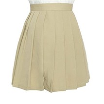 Women`s plus size Pleated A line Plus size School dress Skirts(XL ,Earth... - $23.75