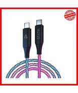 Vibrant LED USB-C Charging Cable 6FT with Fast 100W - Ultimate Compatibi... - $44.06 CAD