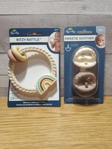 Itzy Ritzy Bundle of 2 Ritzy Rattle and Sweetie Soother-Pacifier 2 Pack - £9.03 GBP