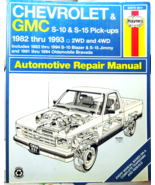 Haynes Automotive Repair Manual  Chevrolet GMC S-10 & S-15 Pick-Ups 1982 - 1993 - $13.50